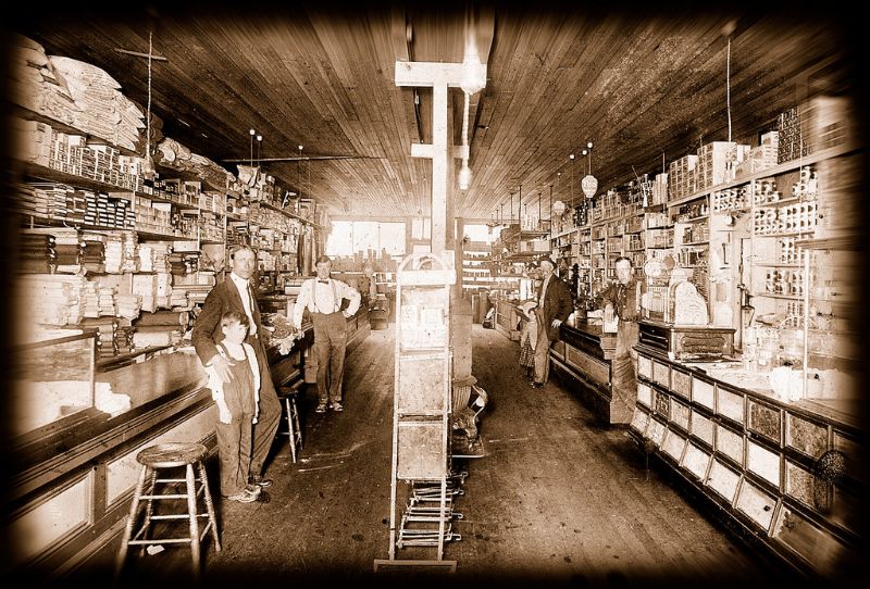 Vintage photos inside the Shops and Stores in Early 20th century