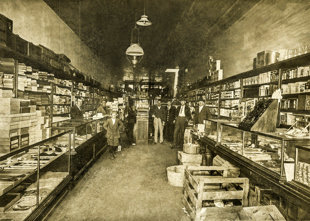 Vintage photos inside the Shops and Stores in Early 20th century