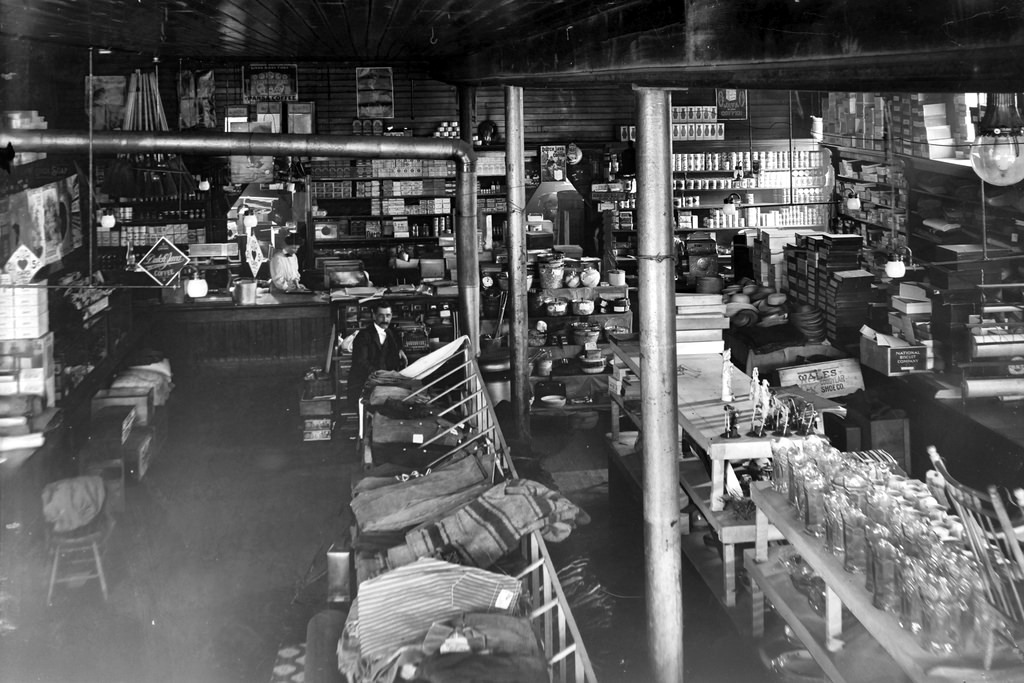 Vintage photos inside the Shops and Stores in Early 20th century