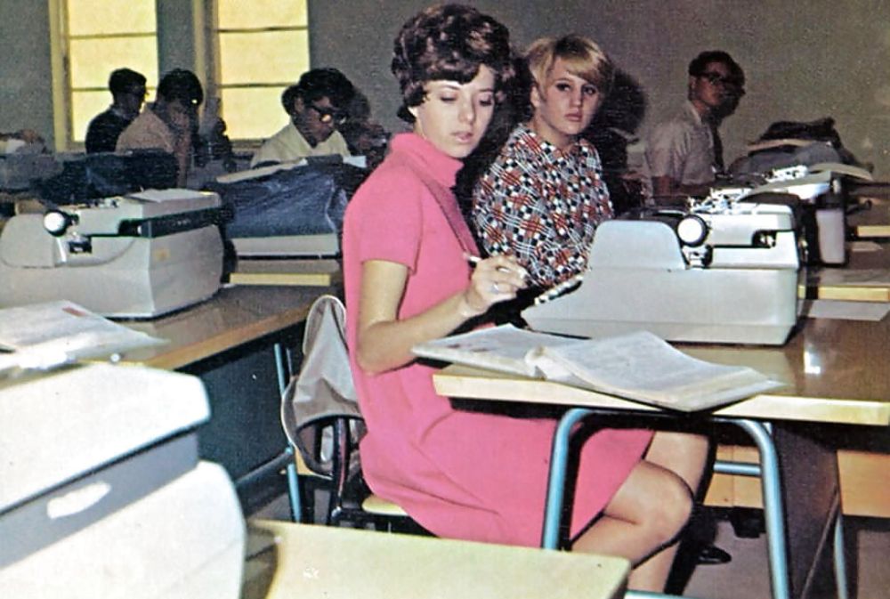 Typing Class Old Photos