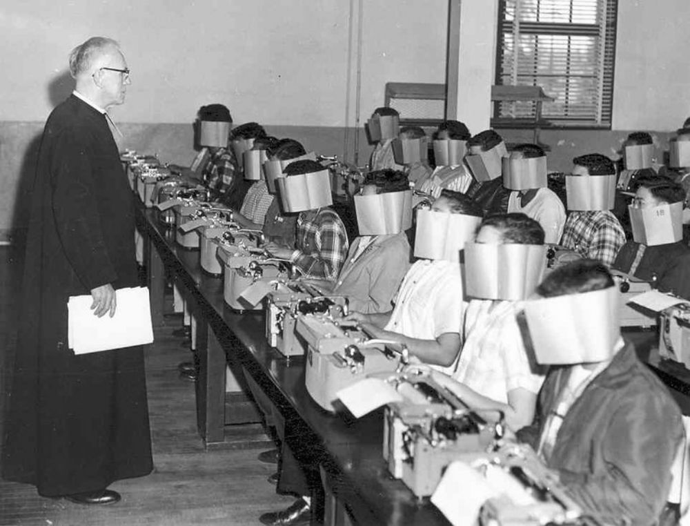 Typing Class Old Photos