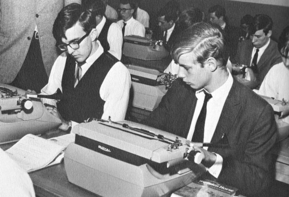 Typing Class Old Photos