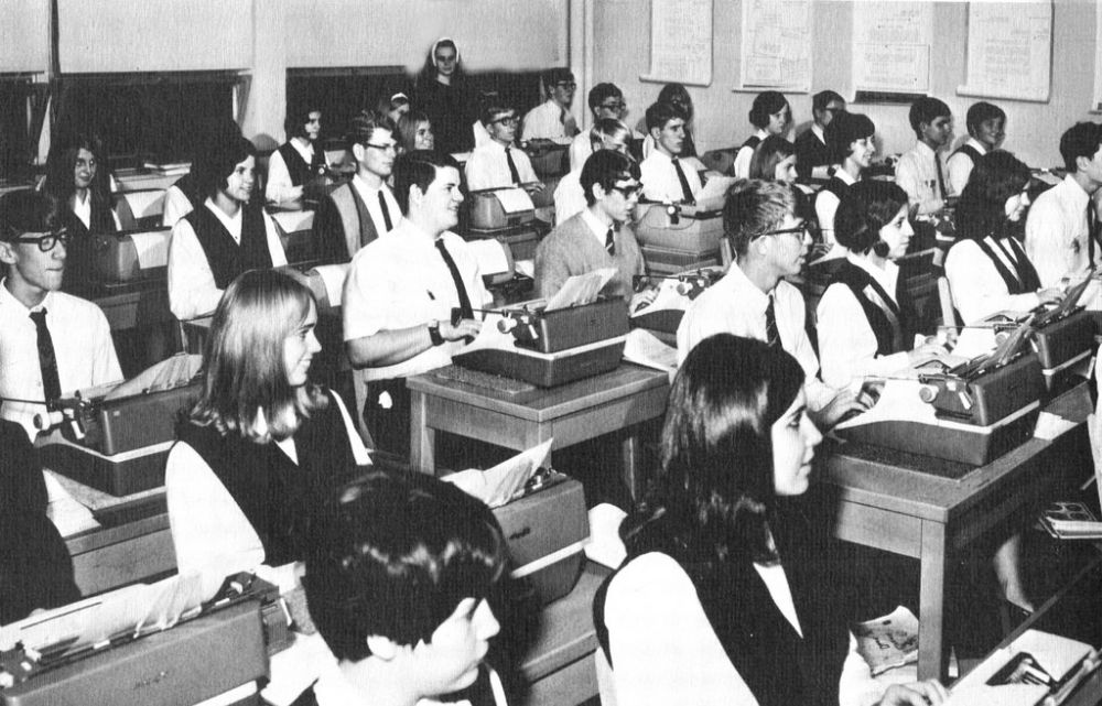Typing Class Old Photos