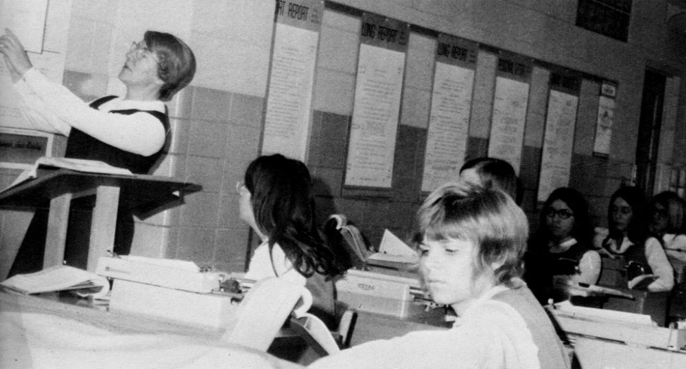 Typing Class Old Photos