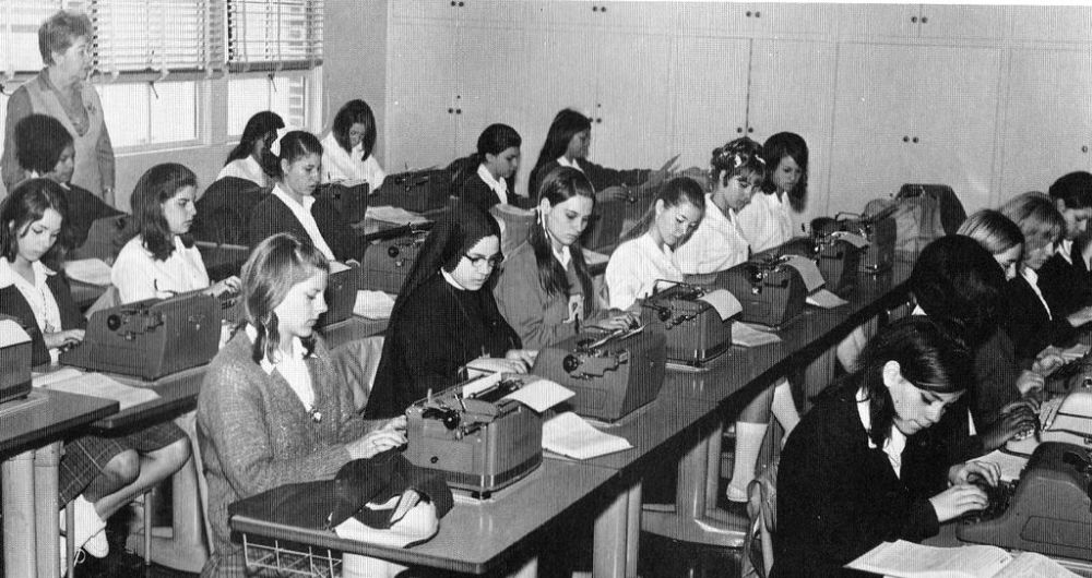 Typing Class Old Photos