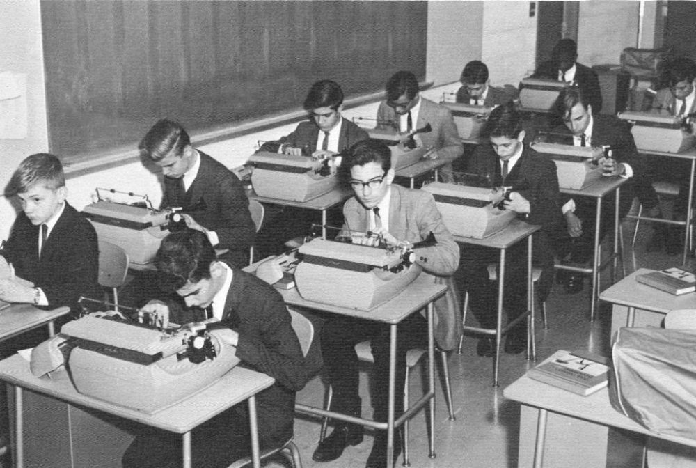 Typing Class Old Photos