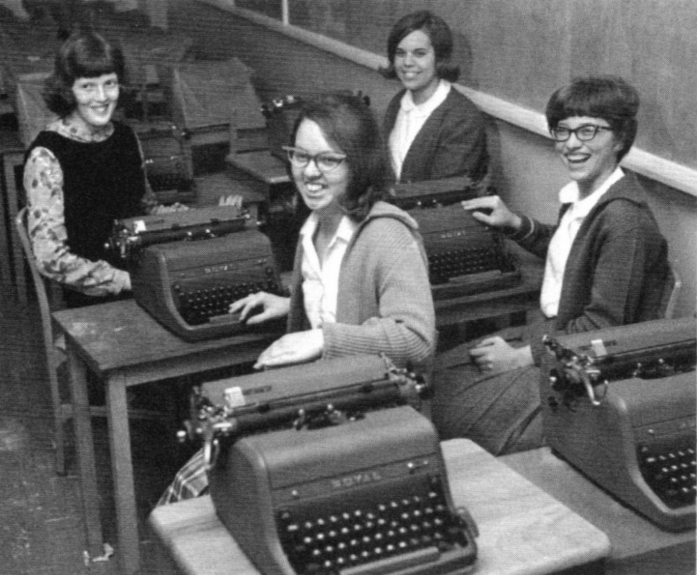 Typing Class Old Photos