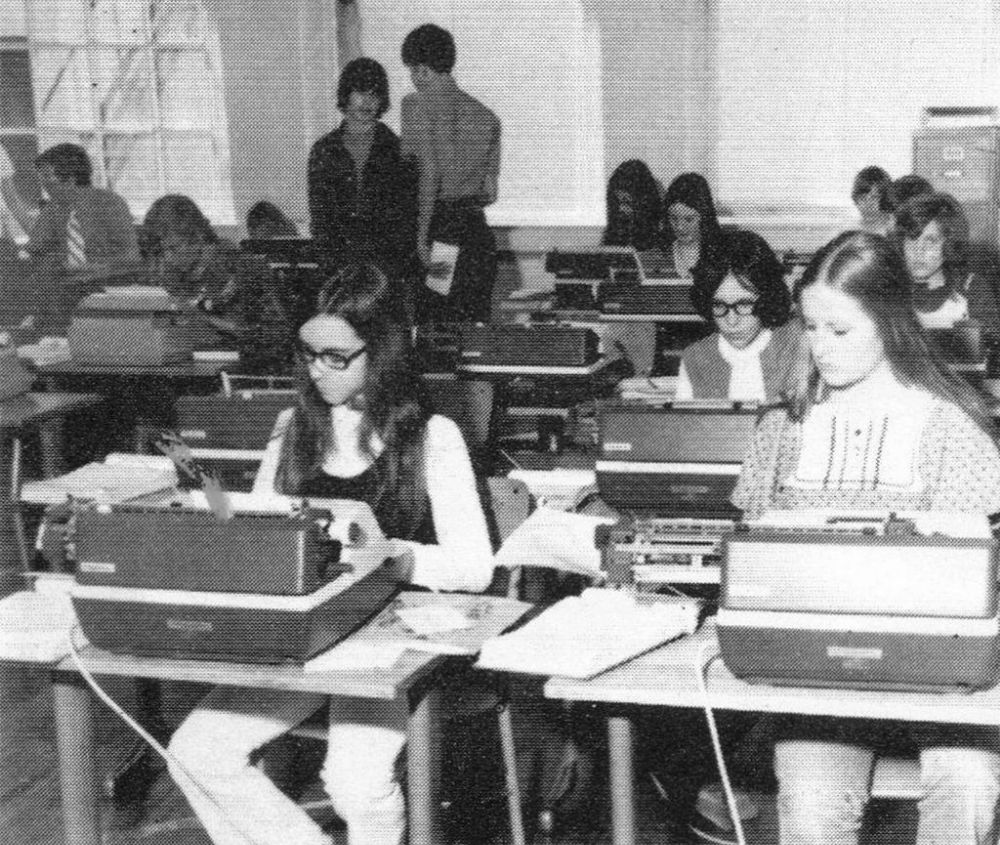 Typing Class Old Photos