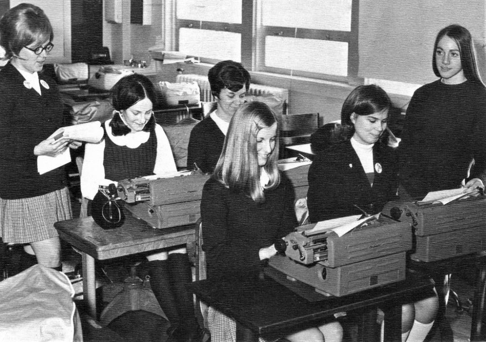 Typing Class Old Photos