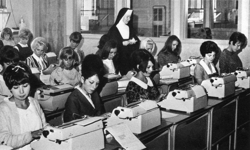 Typing Class Old Photos