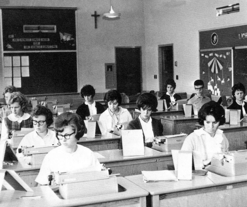 Typing Class Old Photos