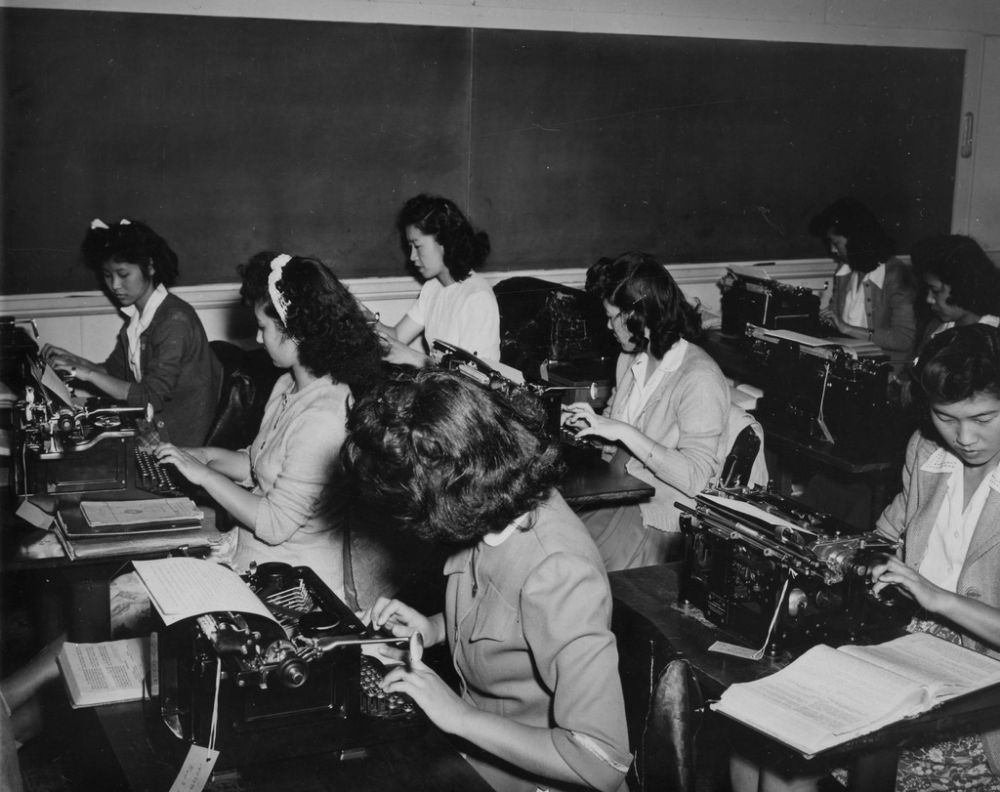 Typing Class Old Photos