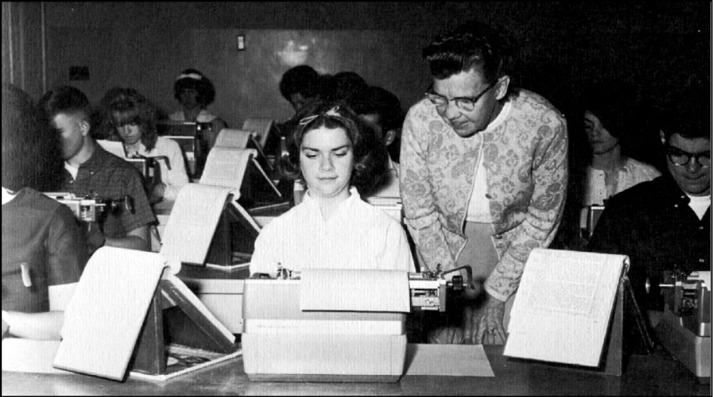 Typing Class Old Photos