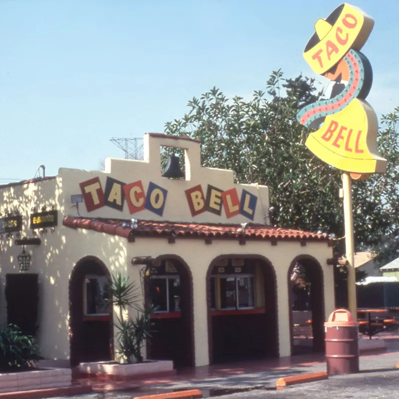 Taco Bell in Downey, California, 1962.