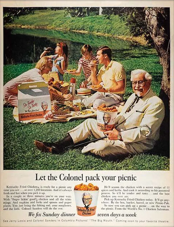 KFC Vintage Menus and Ads Old Photos