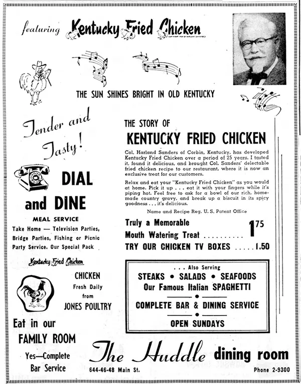 KFC Vintage Menus and Ads Old Photos