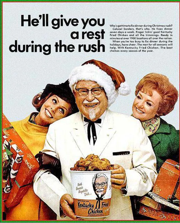 KFC Vintage Menus and Ads Old Photos