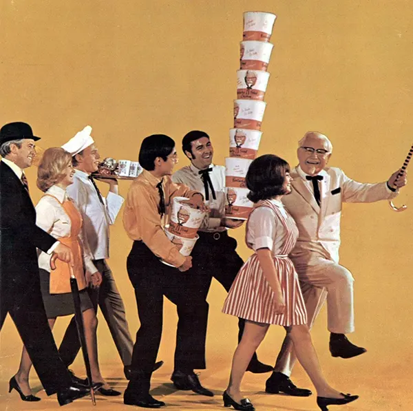 KFC Vintage Menus and Ads Old Photos