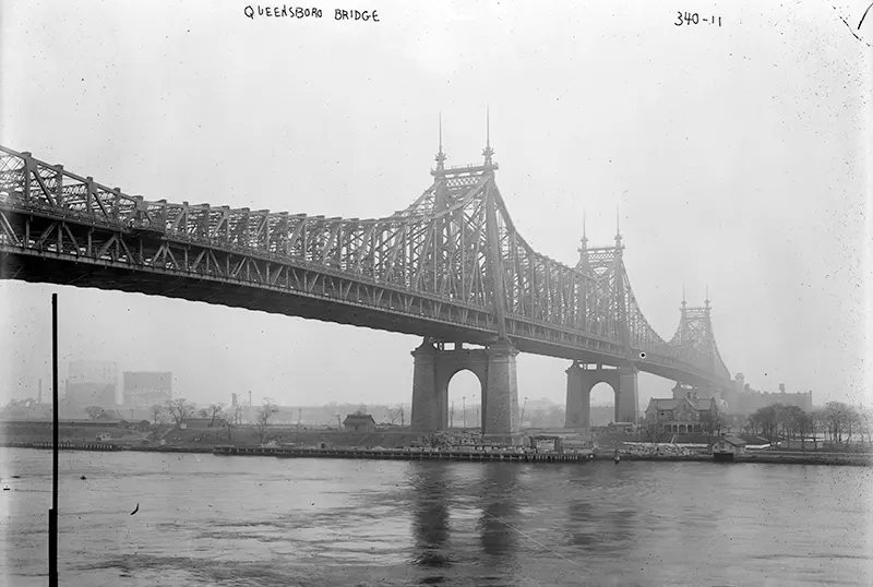 Queensboro Bridge Construction Old Photos