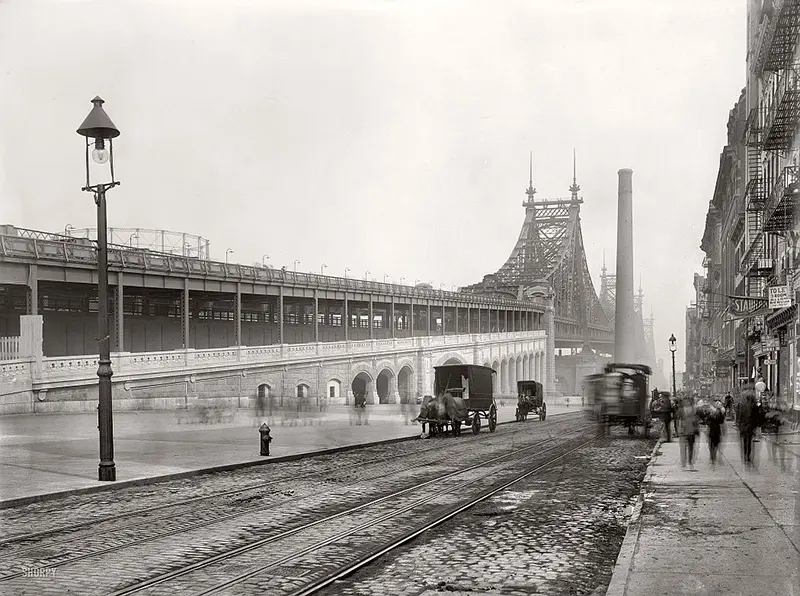 Queensboro Bridge Construction Old Photos