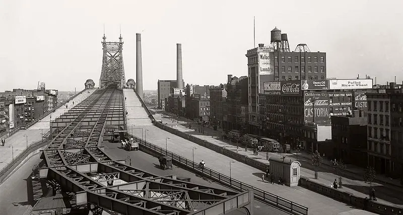 Queensboro Bridge Construction Old Photos