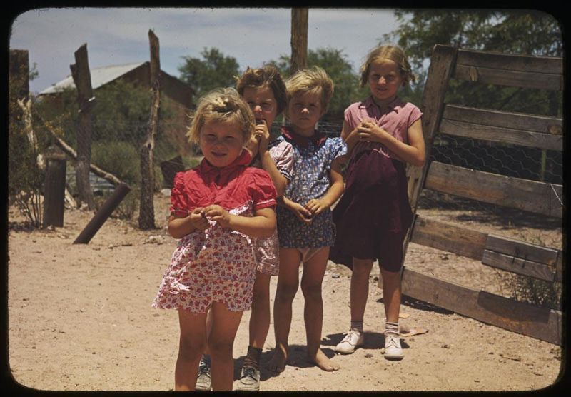 Kodachrome Slides Everyday Life USA 1940s
