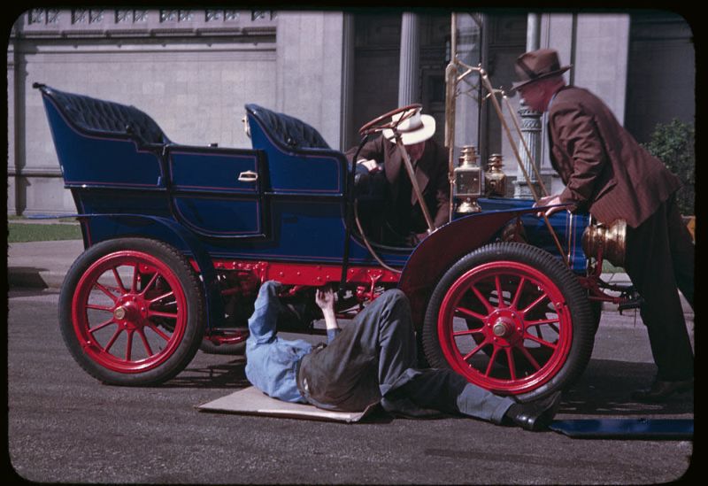 Kodachrome Slides Everyday Life USA 1940s