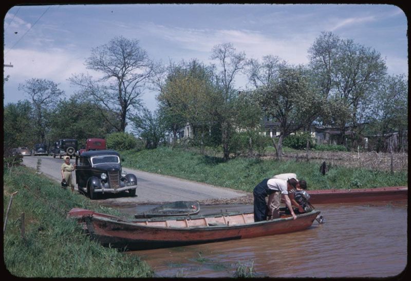 Kodachrome Slides Everyday Life USA 1940s