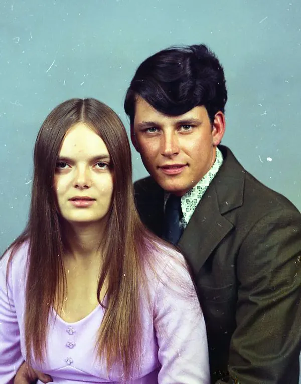 Studio Portraits of 1970s Couples
