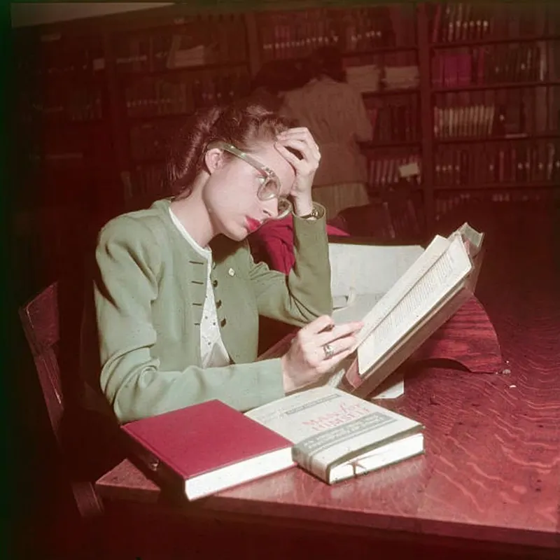 Vintage Photos of Female Students at Smith College, Northampton, Massachusetts, 1948
