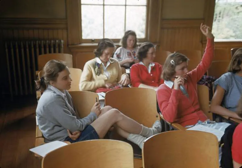 Vintage Photos of Female Students at Smith College, Northampton, Massachusetts, 1948