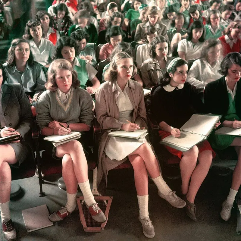 Vintage Photos of Female Students at Smith College, Northampton, Massachusetts, 1948