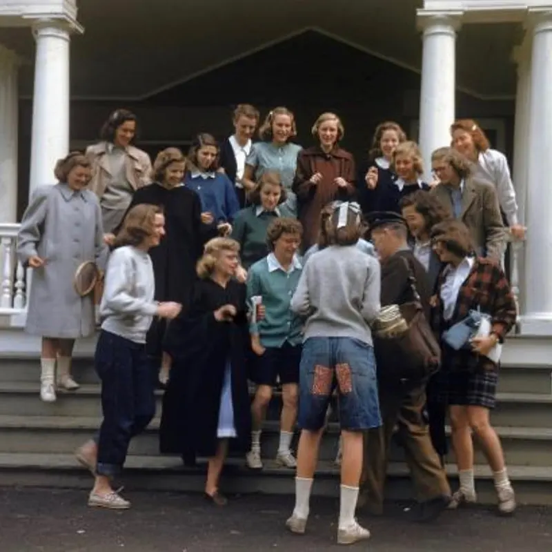 Vintage Photos of Female Students at Smith College, Northampton, Massachusetts, 1948