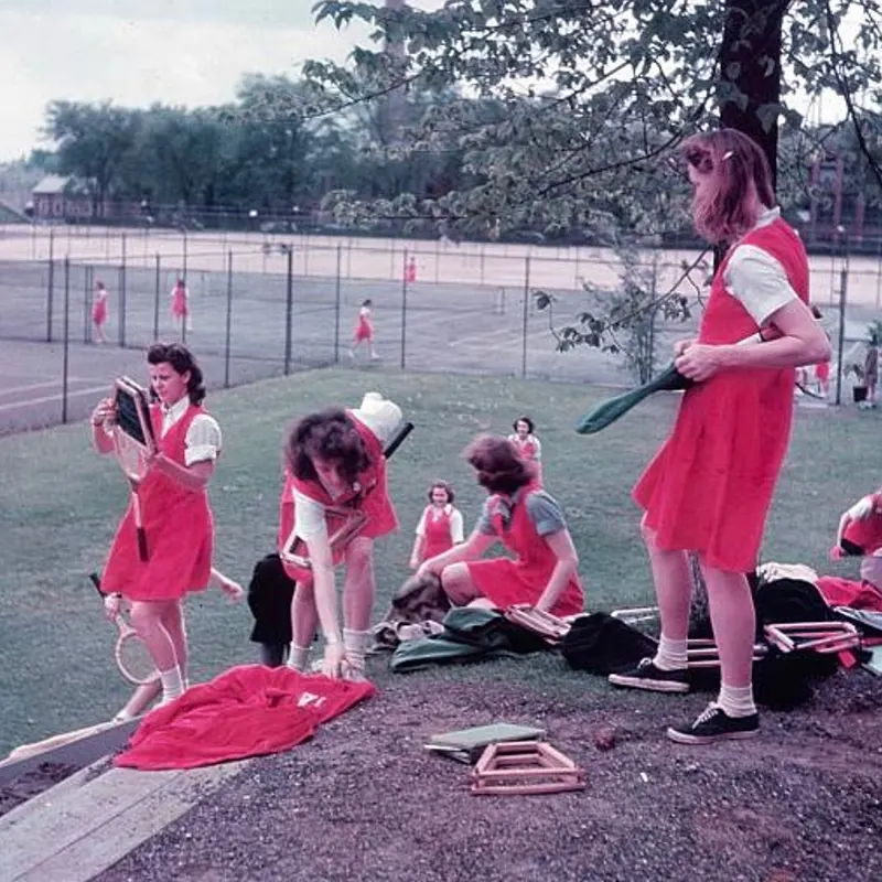 Vintage Photos of Female Students at Smith College, Northampton, Massachusetts, 1948