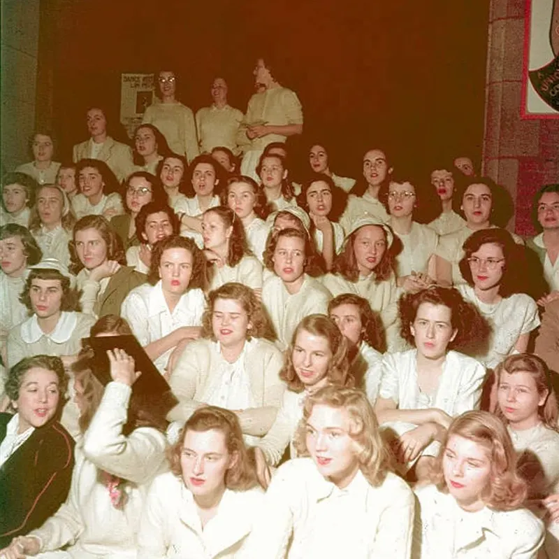 Vintage Photos of Female Students at Smith College, Northampton, Massachusetts, 1948