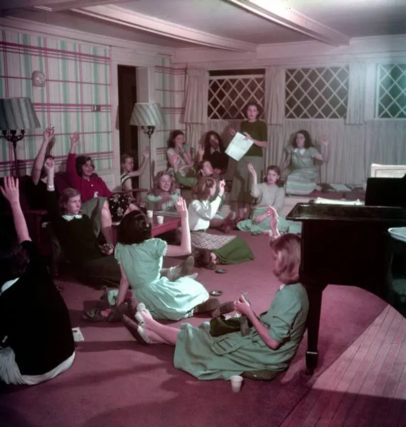 Vintage Photos of Female Students at Smith College, Northampton, Massachusetts, 1948