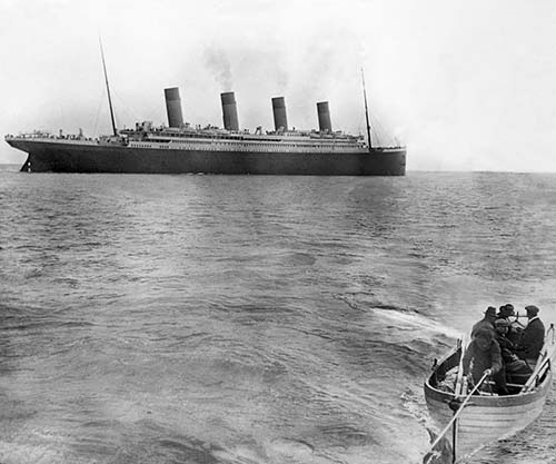 The last photo of the Titanic afloat, 1912 The last photo of the Titanic afloat, 1912