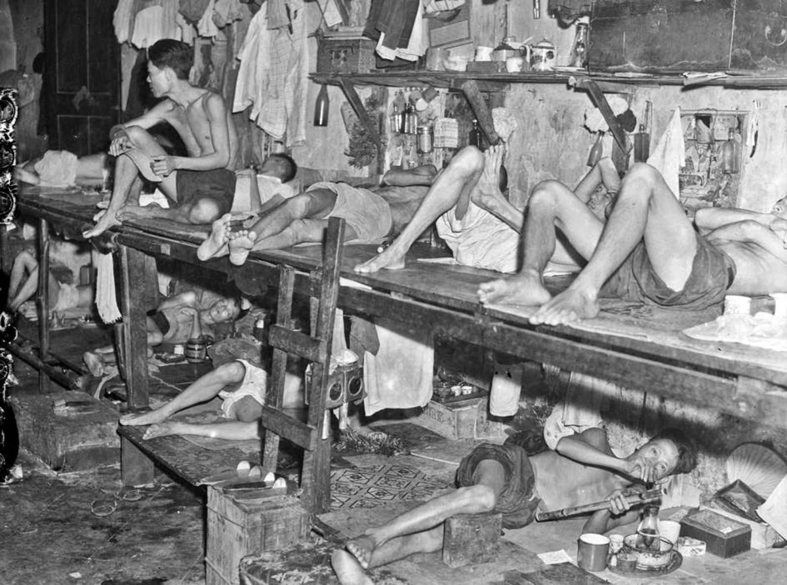 An opium den was an establishment where opium was sold and smoked.
