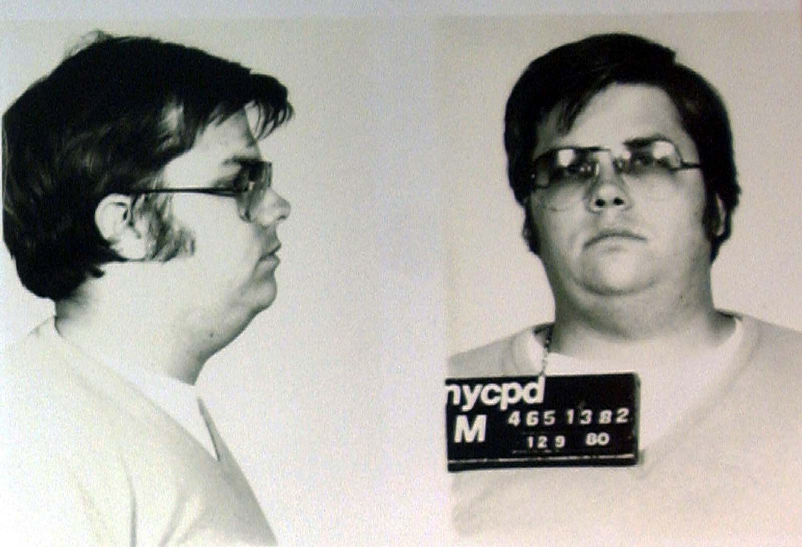 Mark Chapman's mugshot.