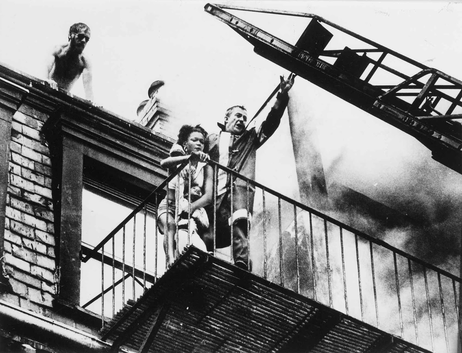 Because of the heat of the fire behind, Bryant and Jones were