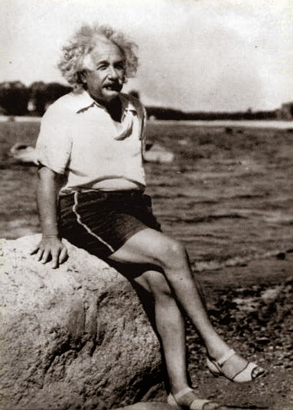 Einstein was legendary for going sockless.