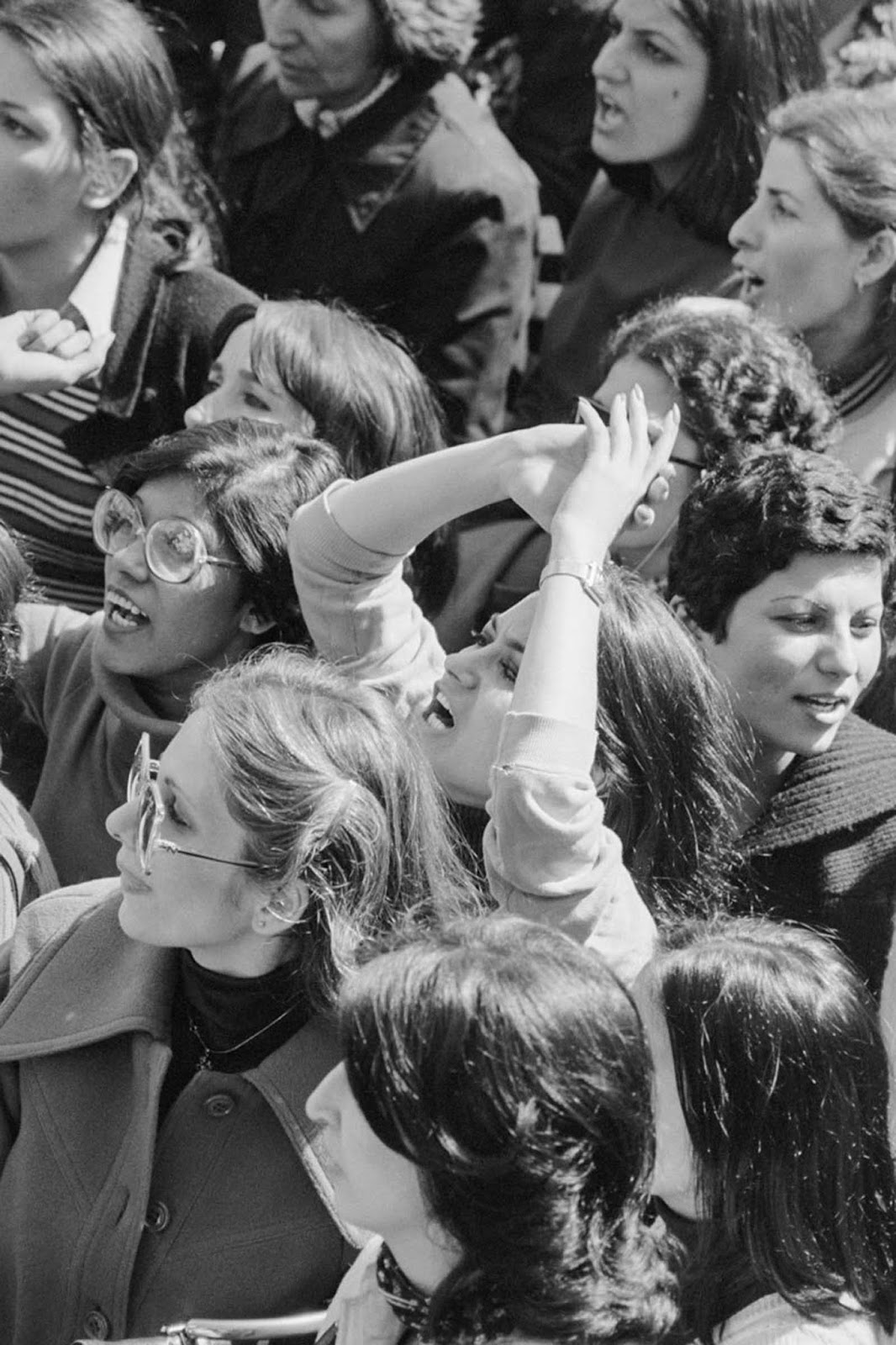 The protest was held on International Women’s Day.