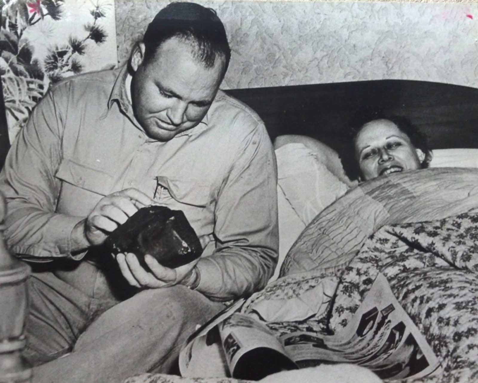 Hewlett Hodges, Ann Hodges' husband at the time she was hit by the meteorite,