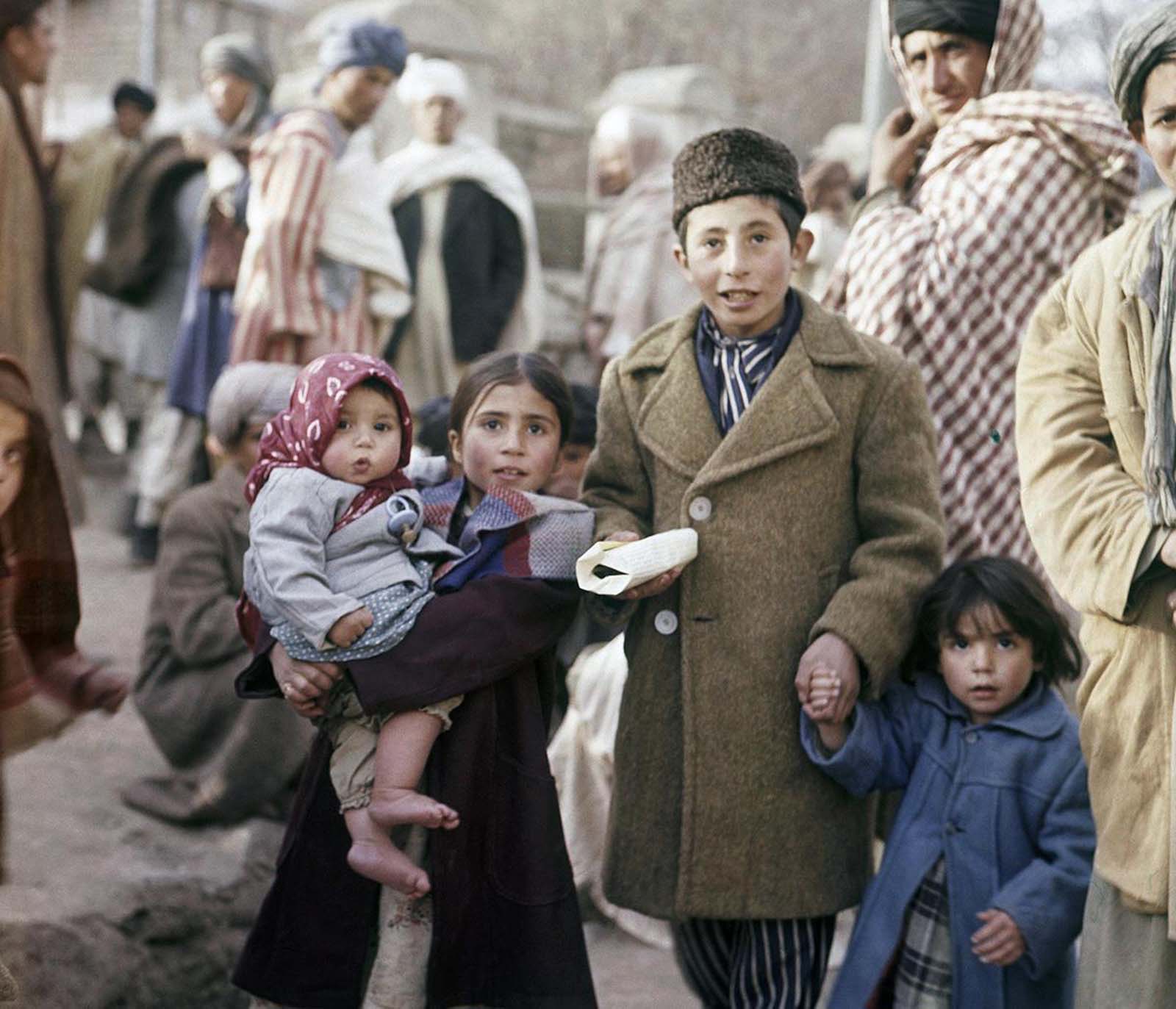 Children in a Kabul street, November, 1961.
