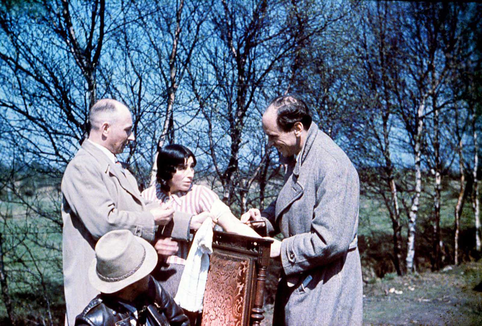 Dr. Ritter takes a blood sample from a Roma woman. 1938.