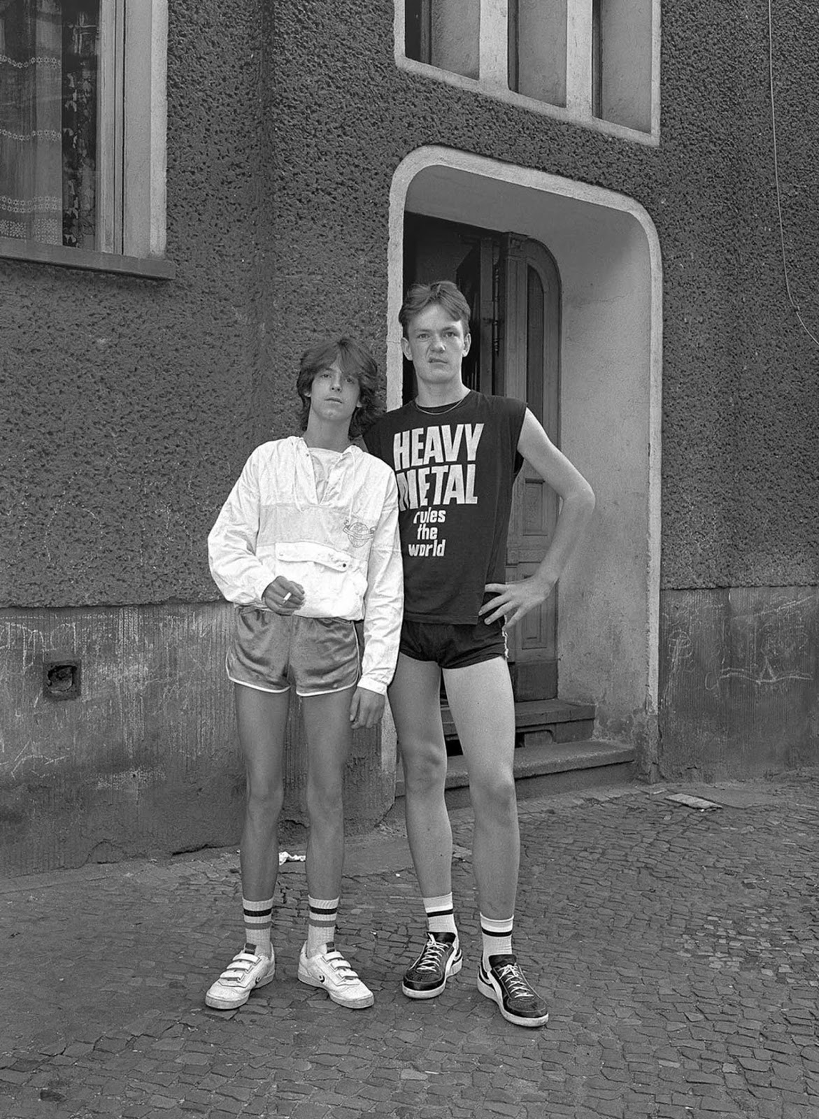 Two students in the eighth grade.