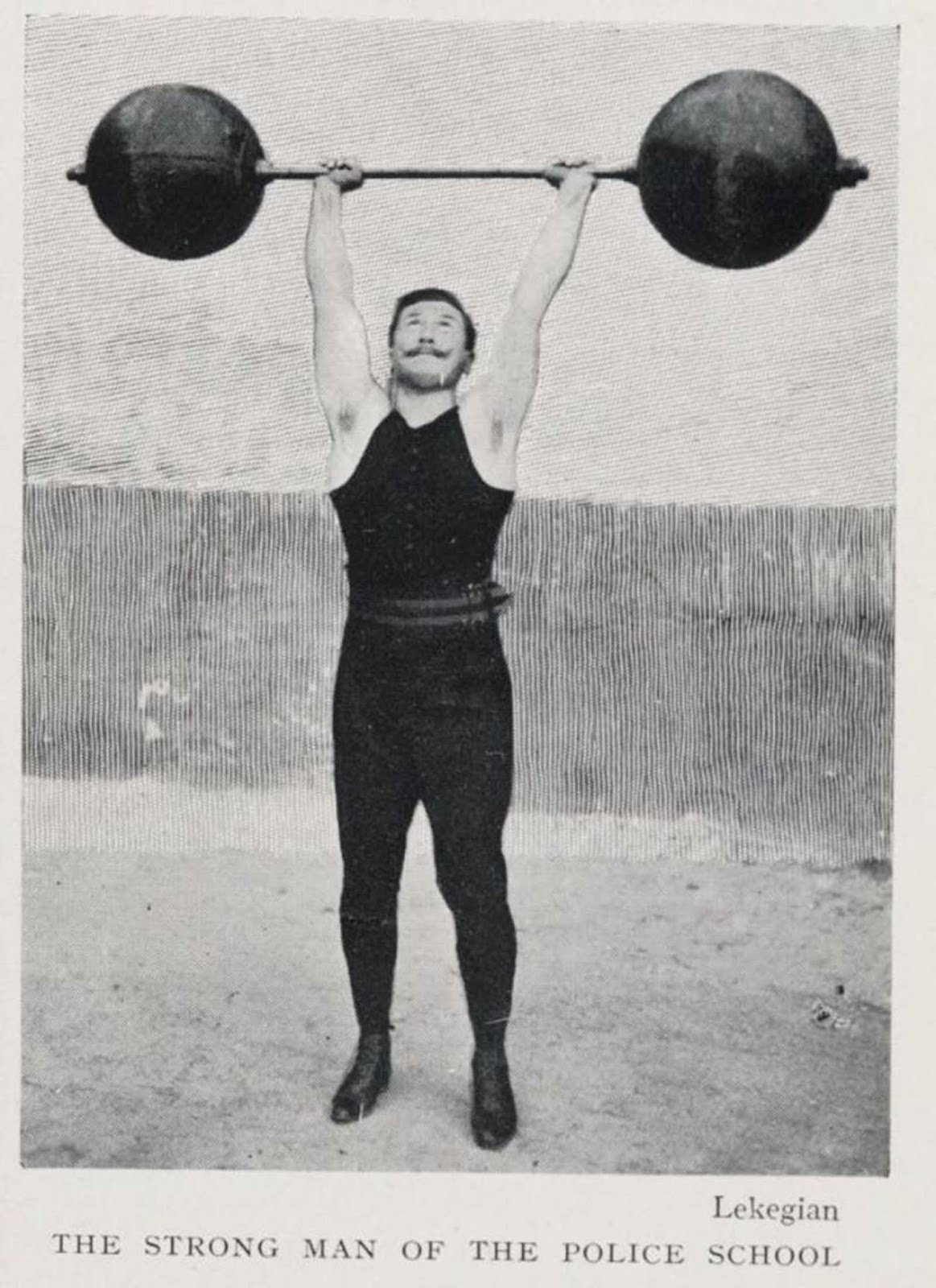 The strong man of the police school, 1906.