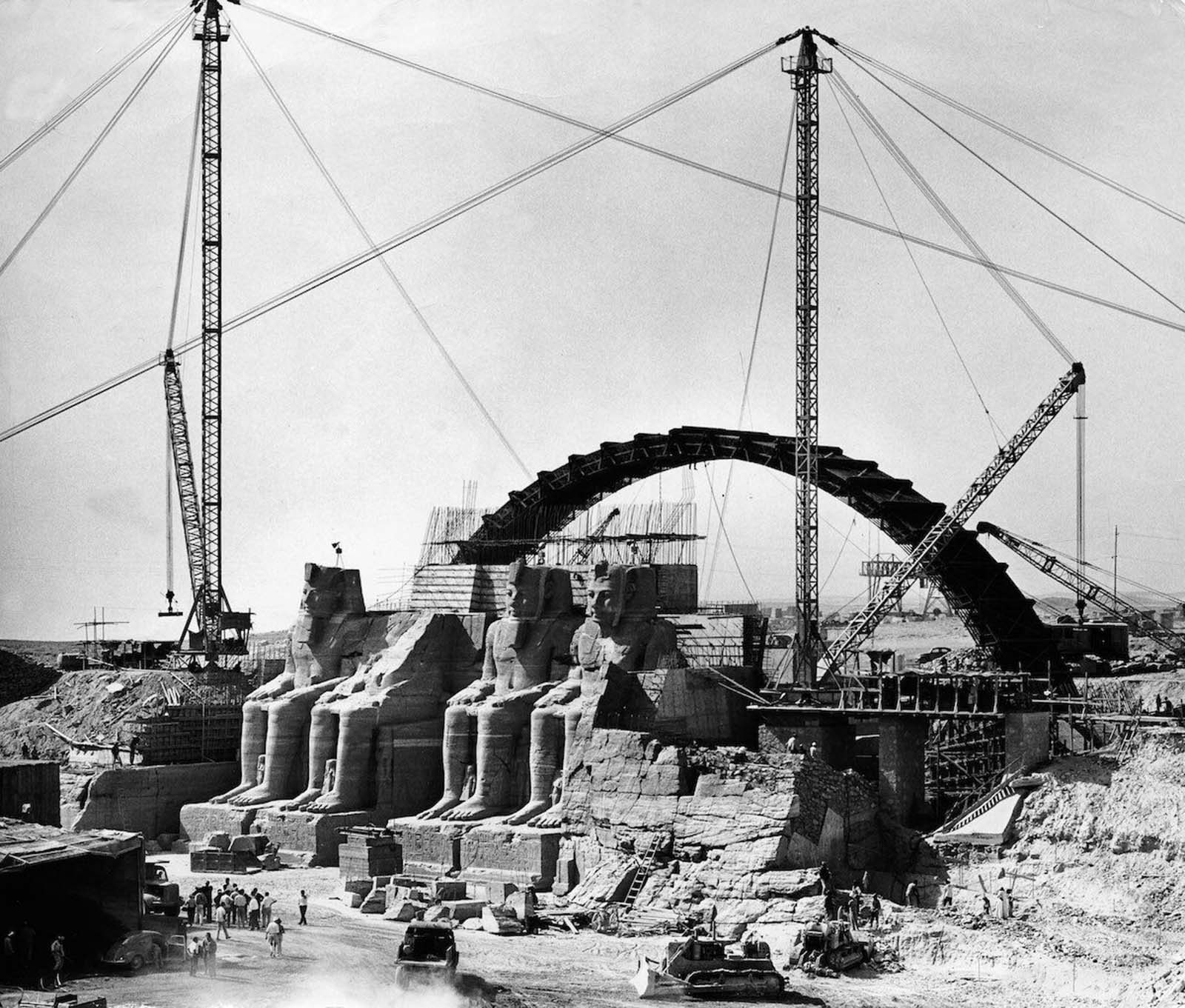 The new site was about 200 meters further inland and 65 meters higher up.