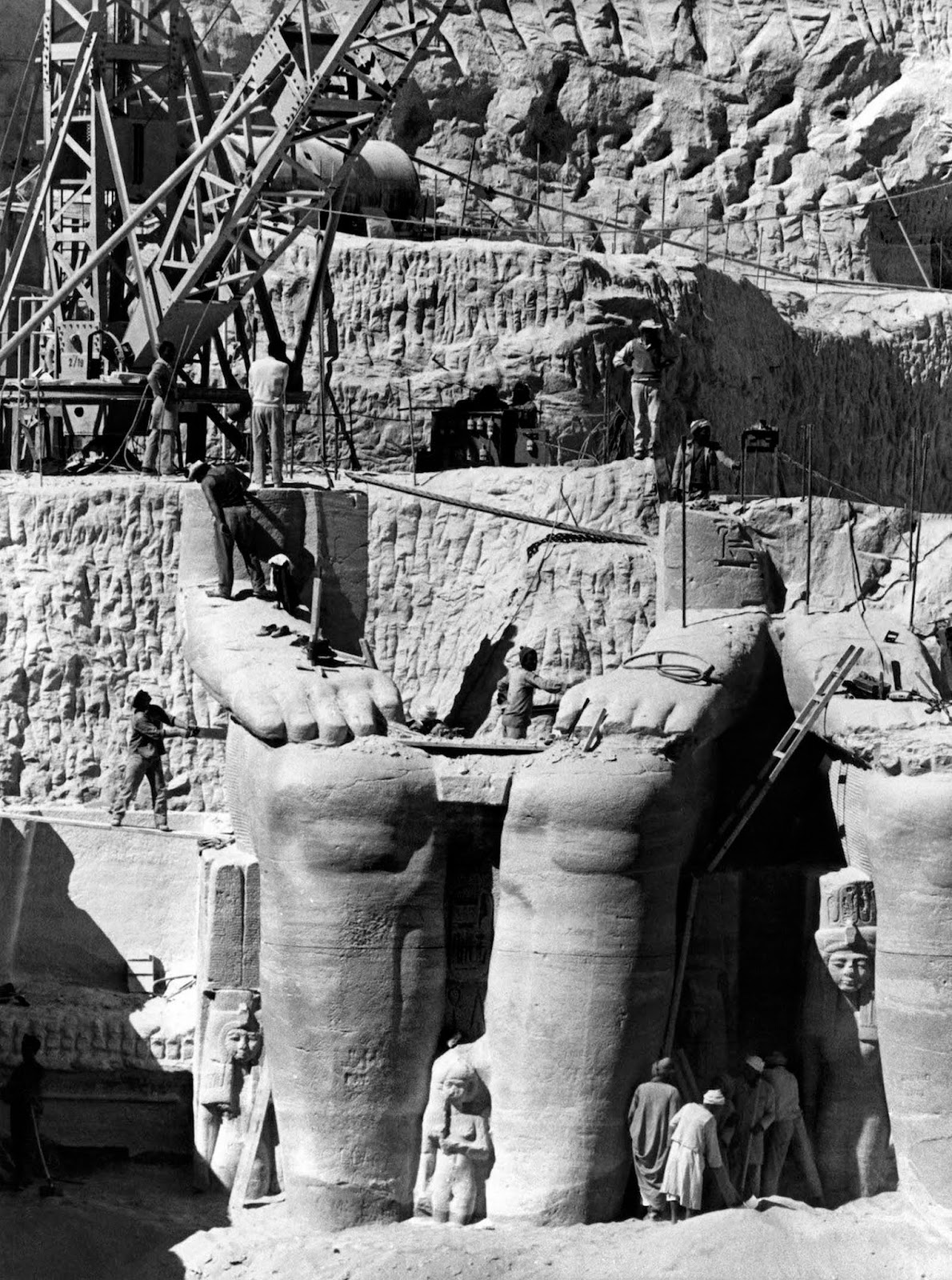 The reconstructed temple was oriented so the sun, at certain times of the year, illuminated the interior, as per the original temple.