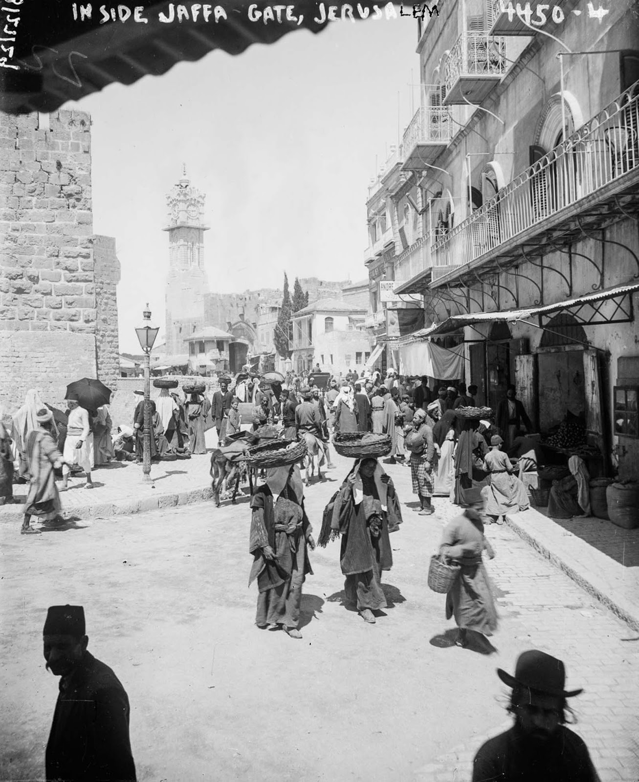 A busy street of Jerusalem. 1915.